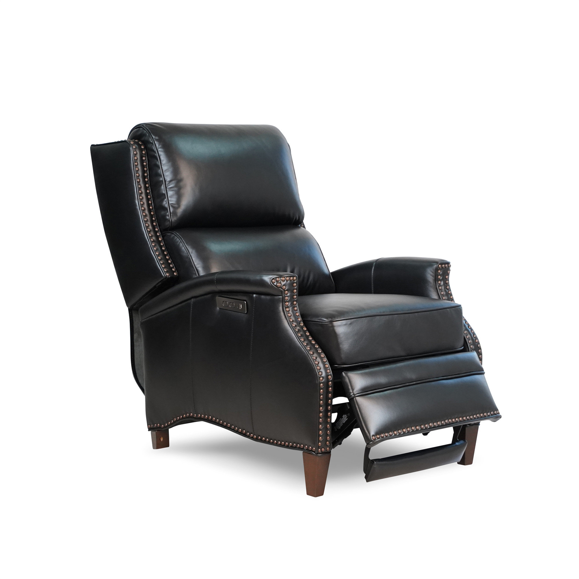Red Barrel Studio® Genuine Top Grain Leather Power Recliner
